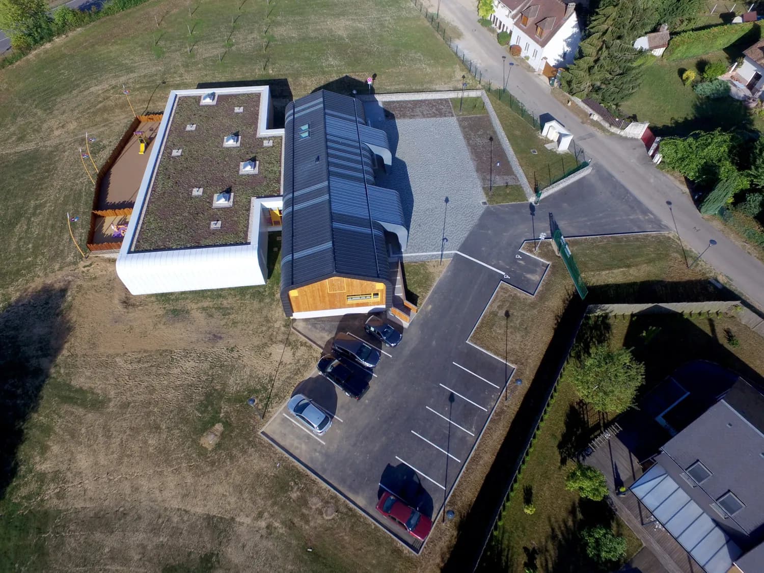 Vue aérienne d'un chantier Toffolutti